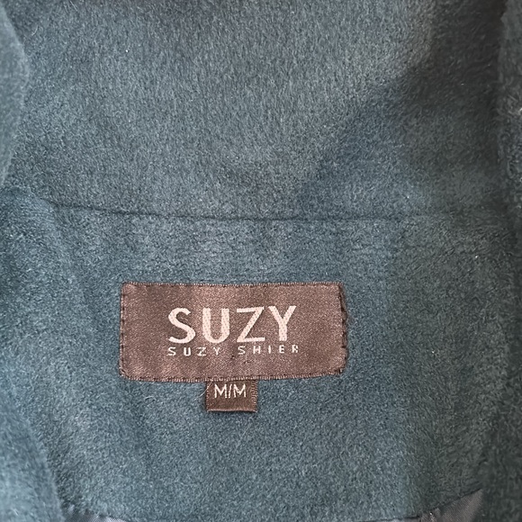 Green jacket with wide collar - Picture 3 of 6